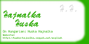 hajnalka huska business card